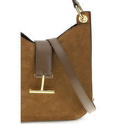 Tom Ford Brown Calf Leather Shoulder Bag