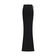 Moncler x Rick Owens Black Cotton Long Skirt