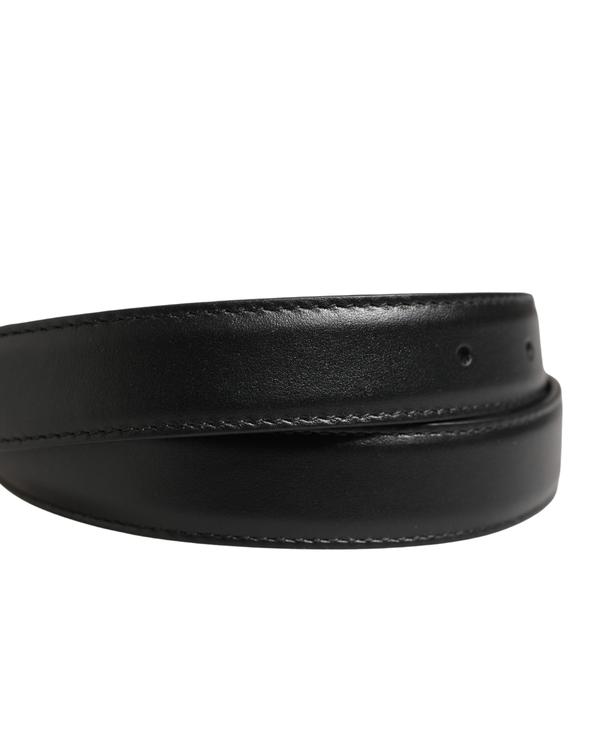 Dolce & Gabbana Black Calf Leather Belt