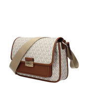 Michael Kors Beige Fabric Crossbody Bag
