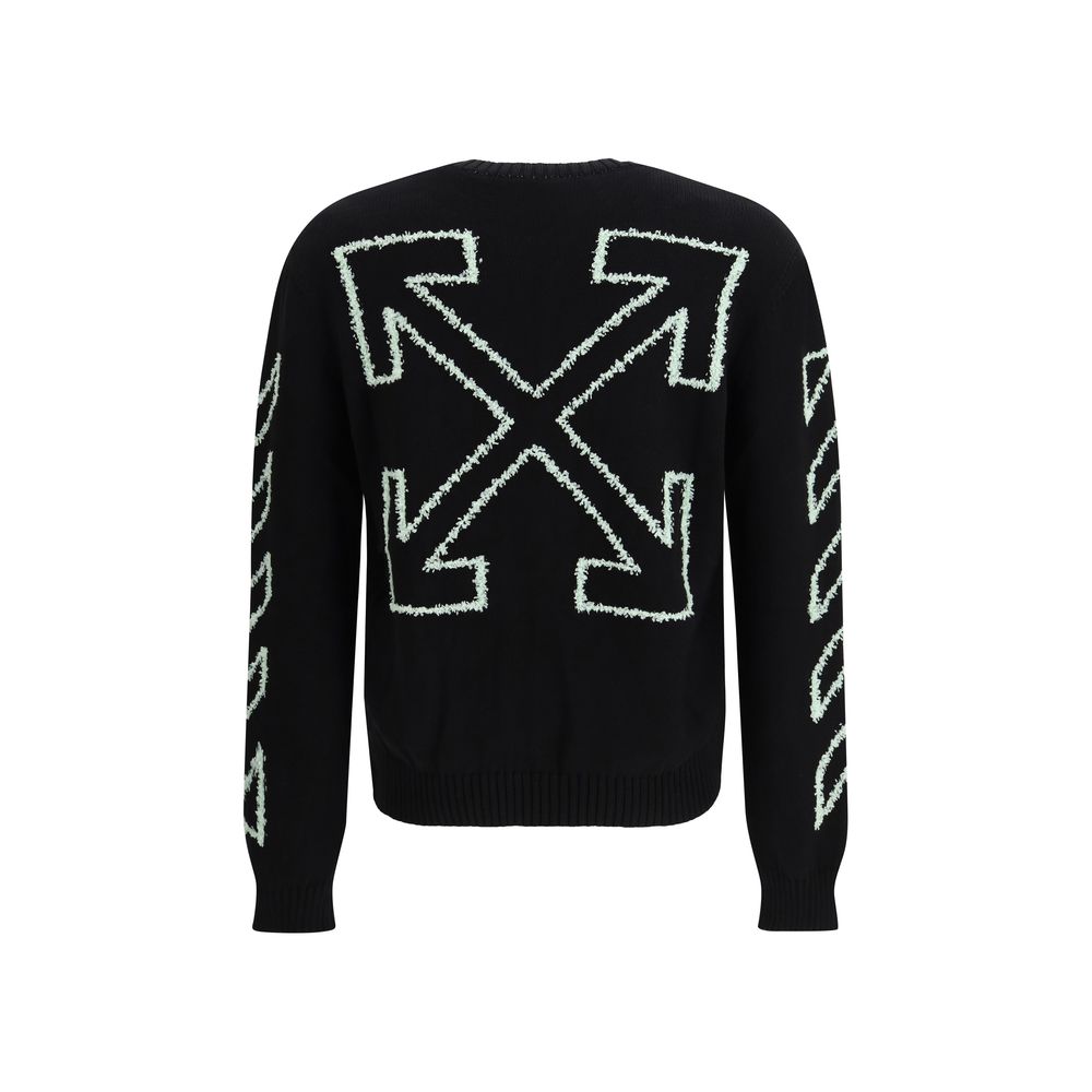 Off-White Black Cotton Sweatshirt