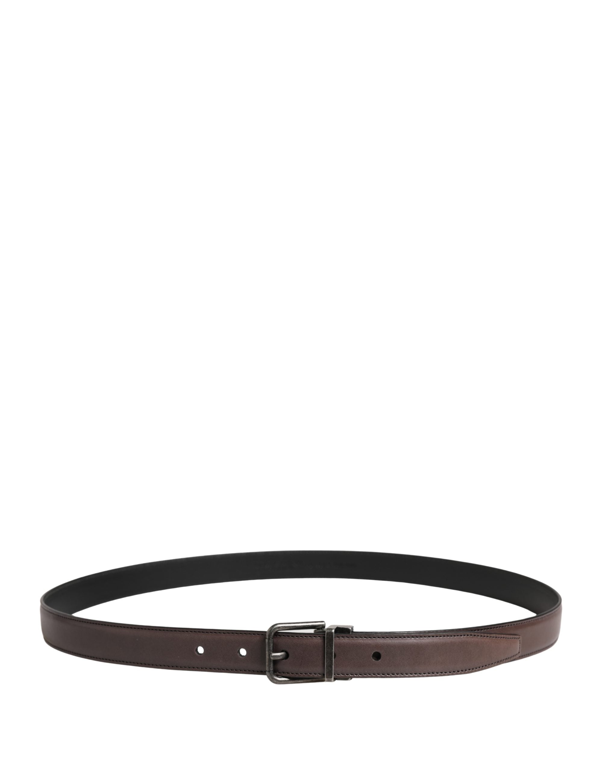 Dolce & Gabbana Brown Calf Leather Belt