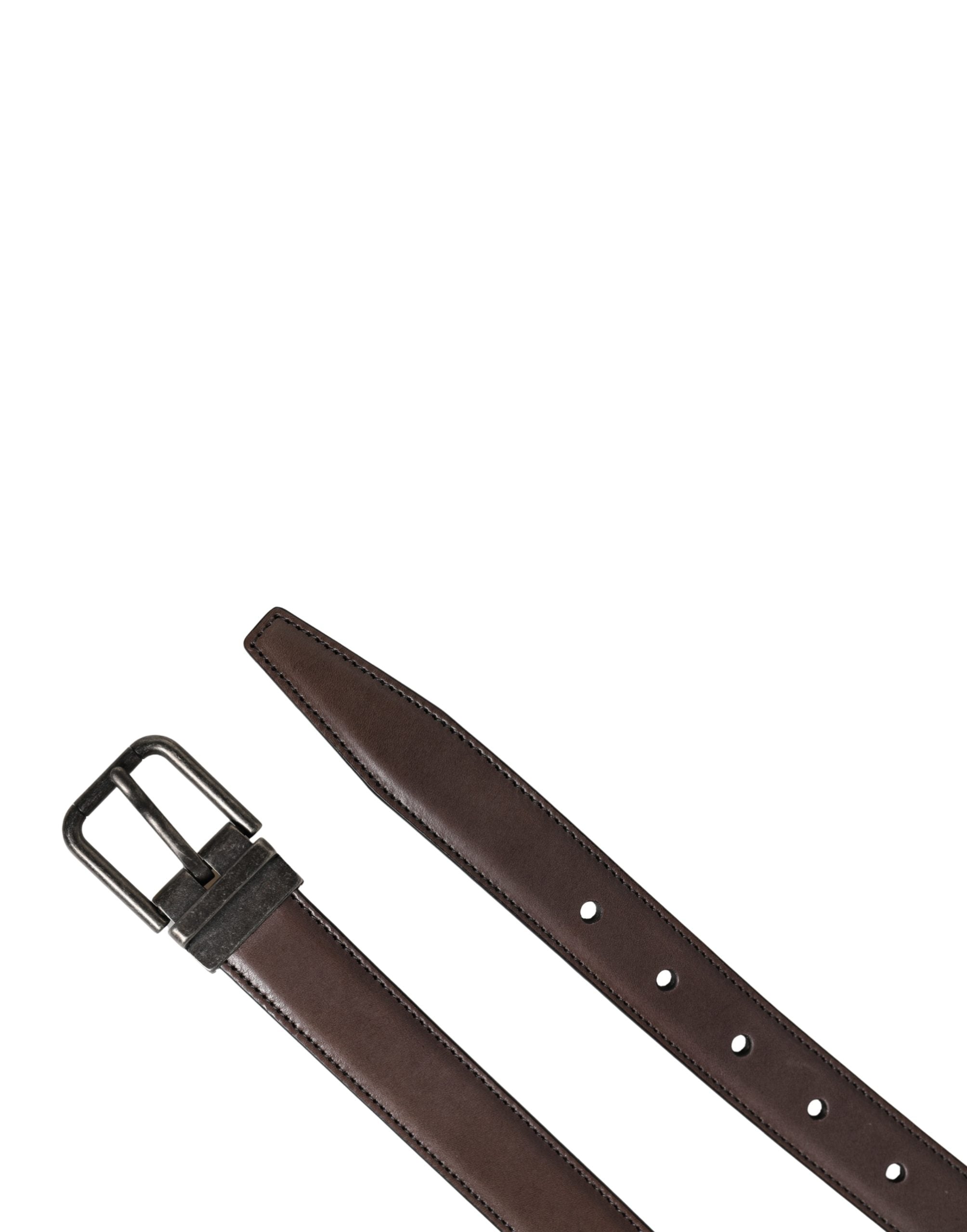 Dolce & Gabbana Brown Calf Leather Belt