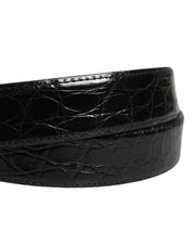 Dolce & Gabbana Black Caiman Leather Belt