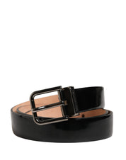 Dolce & Gabbana Black Calf Leather Belt