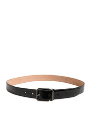Dolce & Gabbana Black Calf Leather Belt