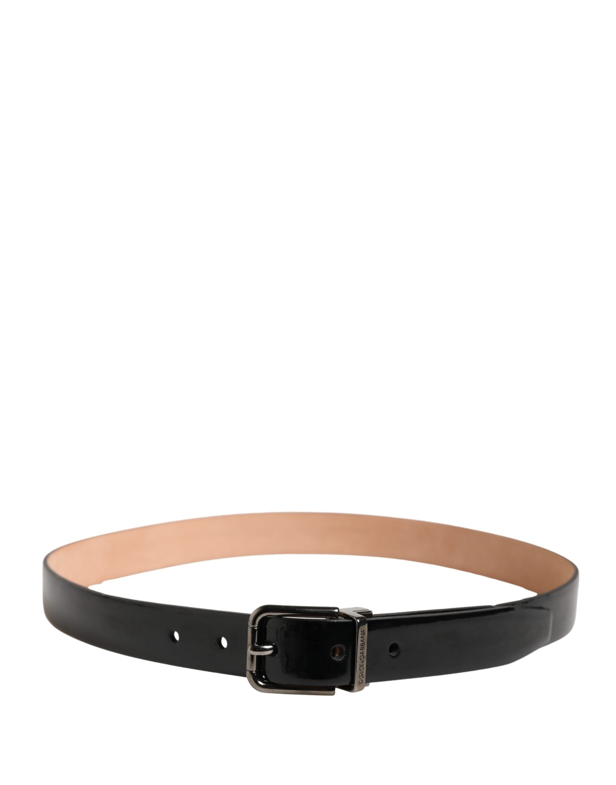 Dolce & Gabbana Black Calf Leather Belt