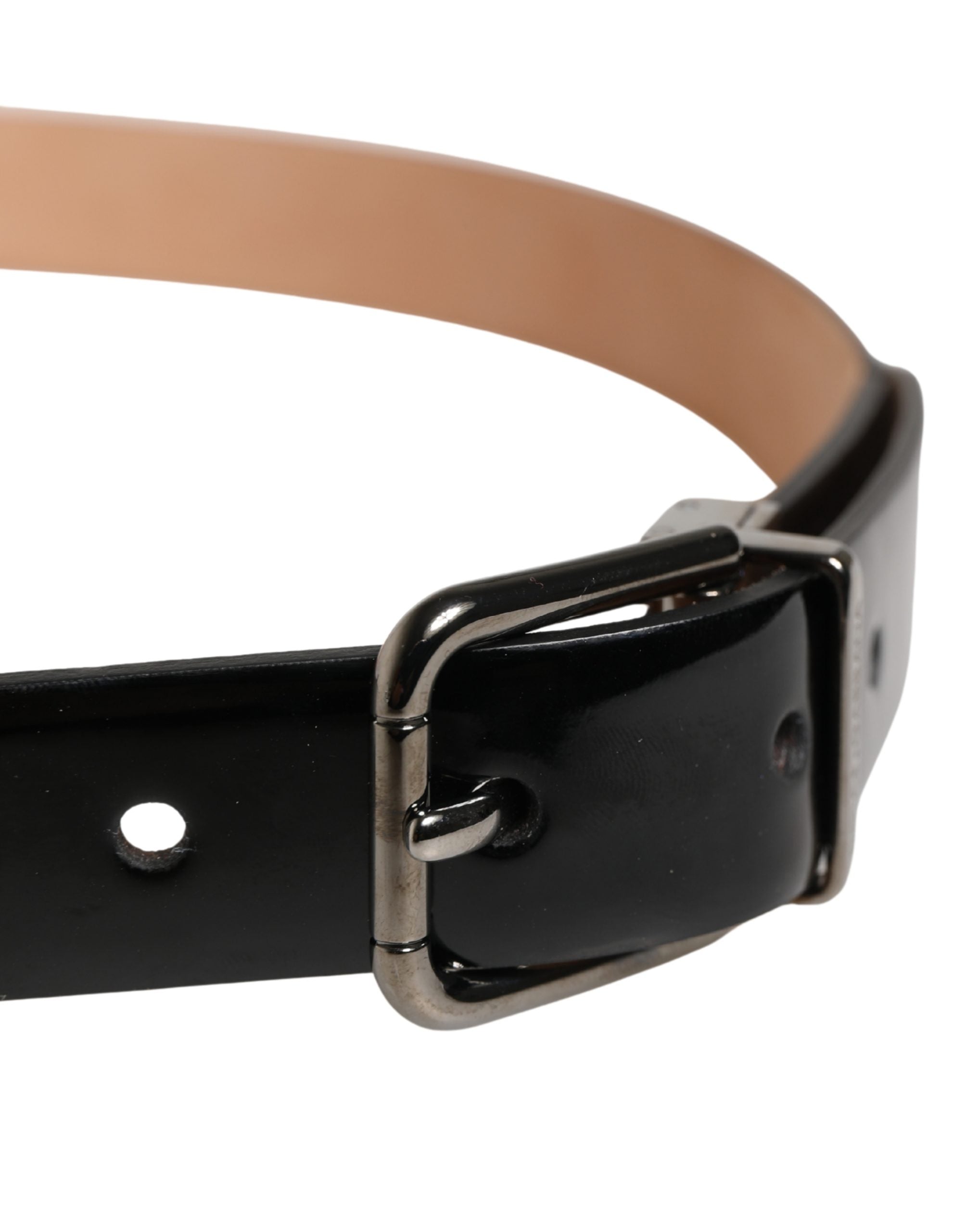 Dolce & Gabbana Black Calf Leather Belt