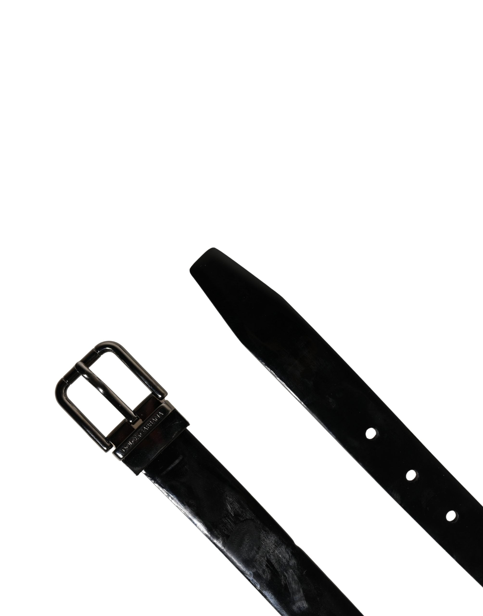 Dolce & Gabbana Black Calf Leather Belt