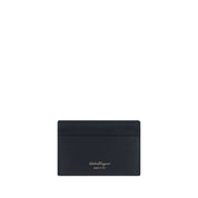 Ferragamo Black Calf Leather Card Holder