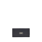 Ferragamo Black Calf Leather Wallet
