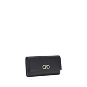 Ferragamo Black Calf Leather Wallet