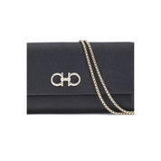 Ferragamo Black Calf Leather Wallet