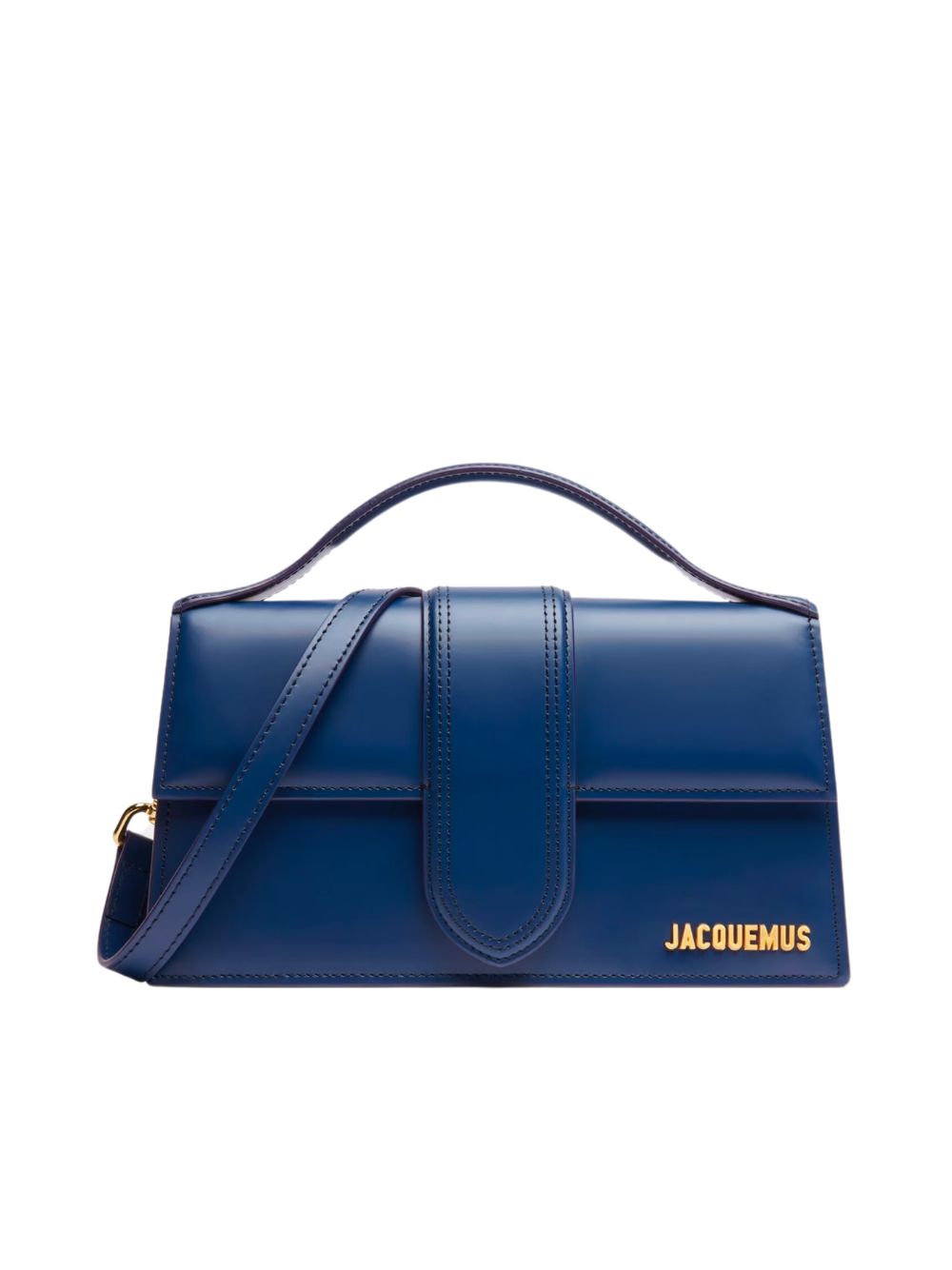 Jacquemus Dark Navy Leather Le Grand Bambino Handbag