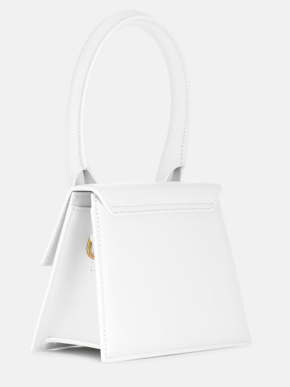 Jacquemus White Leather Le Chiquito Moyen Bag