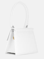 Jacquemus White Leather Le Chiquito Moyen Bag