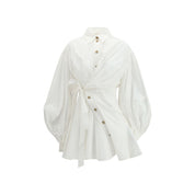 Zimmermann White Cotton Mini Dress