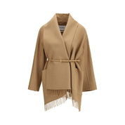 Max Mara Beige Camel Wool Cardigan Coat