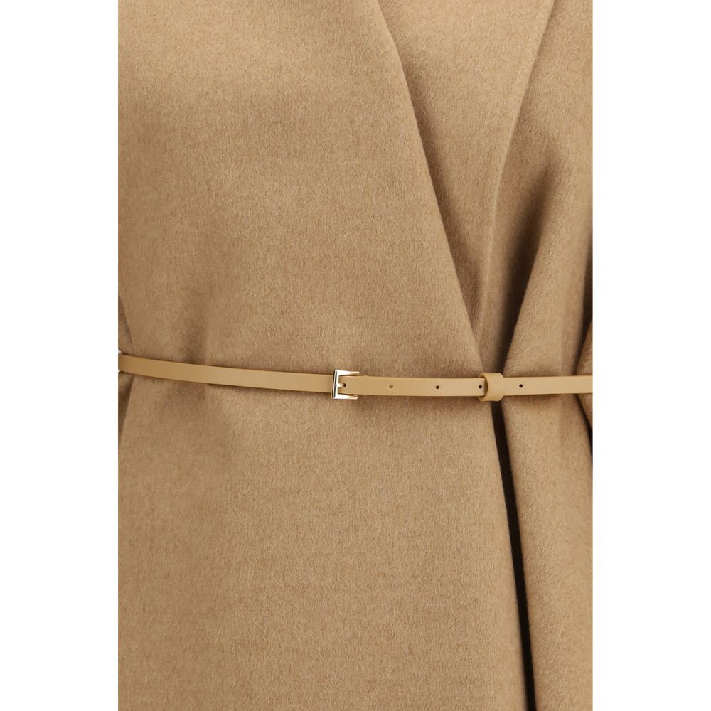 Max Mara Beige Camel Wool Cardigan Coat