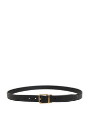 Dolce & Gabbana Black Calf Leather Belt