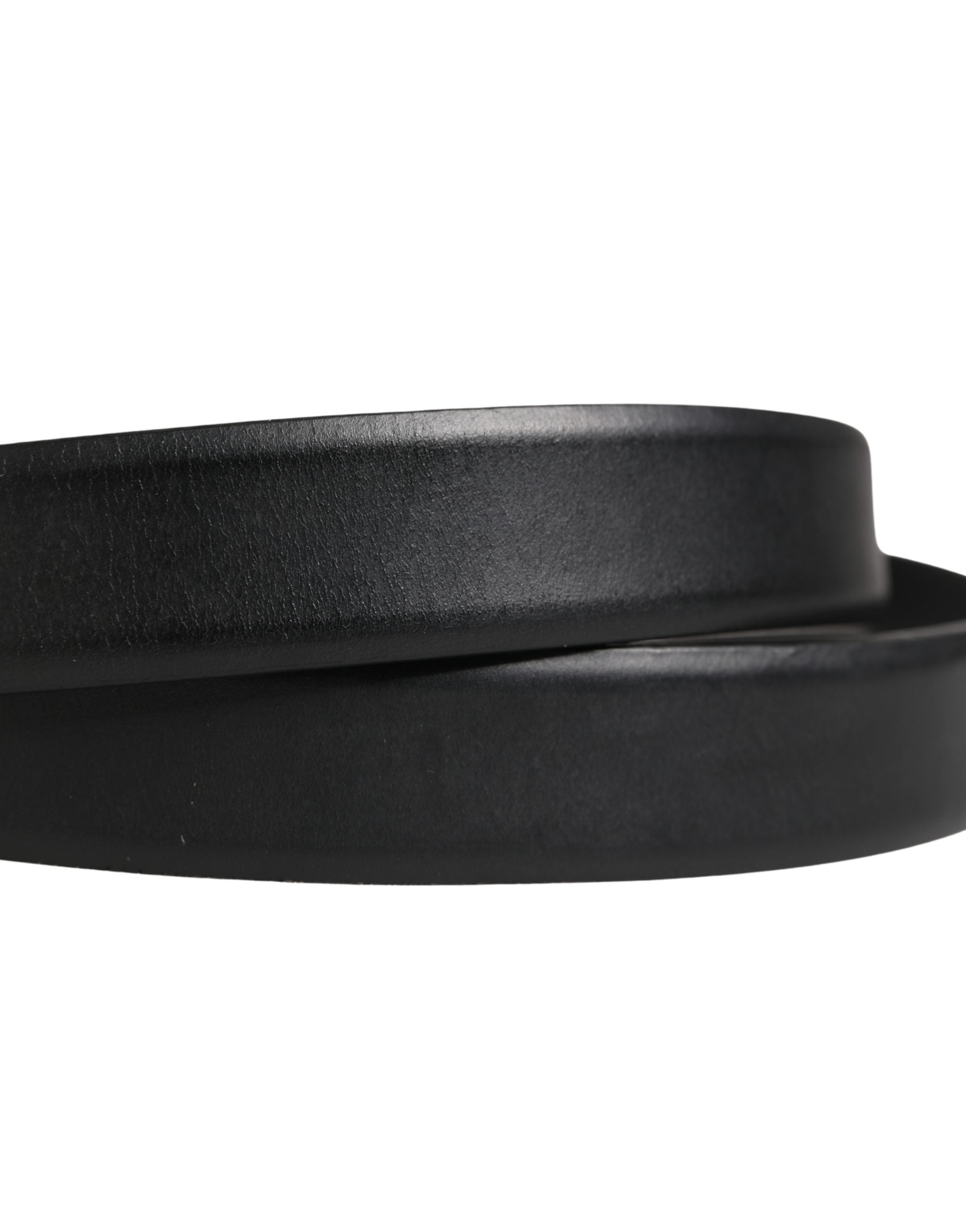 Dolce & Gabbana Black Calf Leather Belt