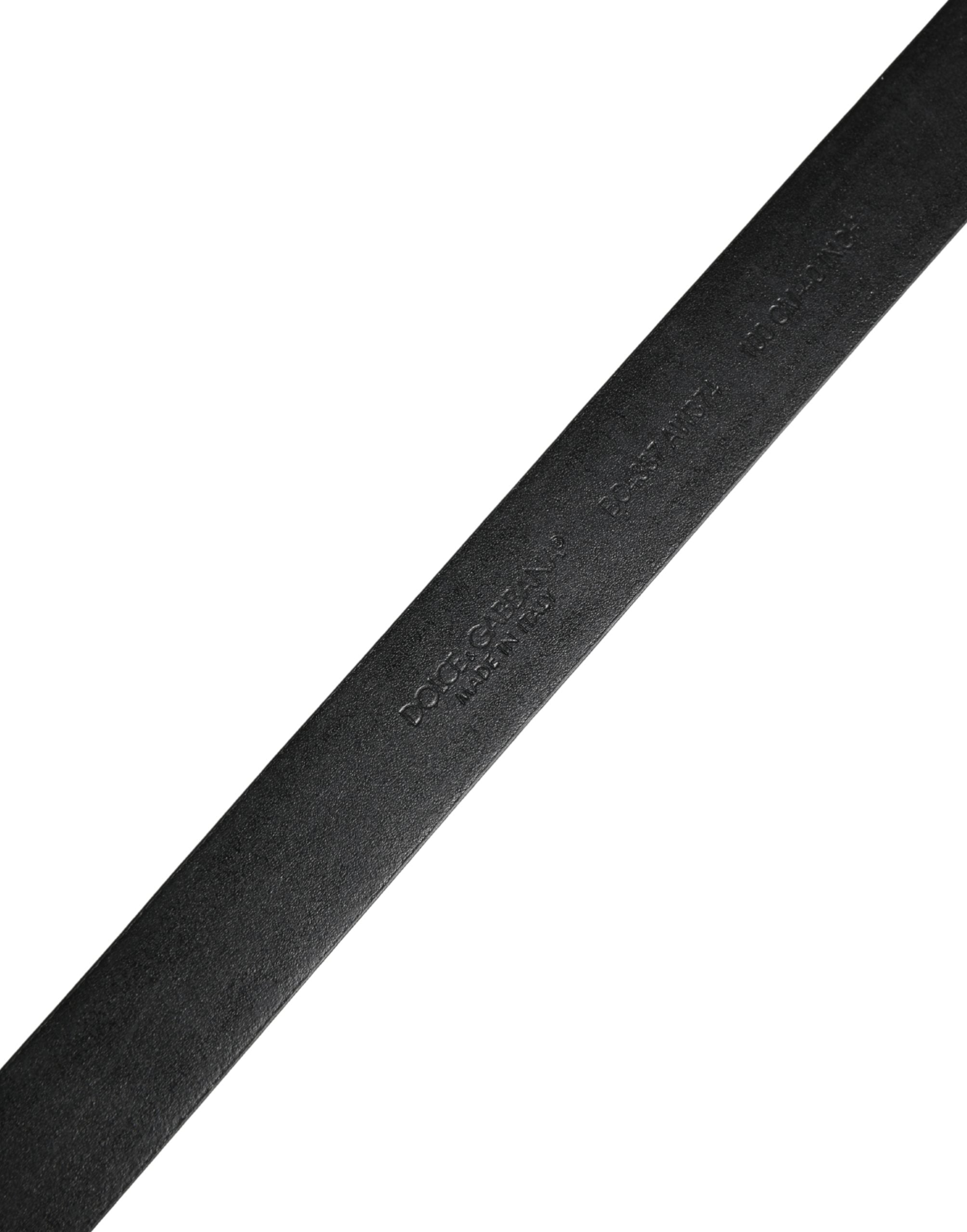 Dolce & Gabbana Black Calf Leather Belt