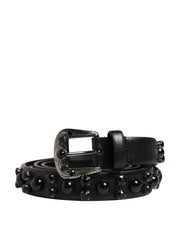 Dolce & Gabbana Black Calf Leather Belt