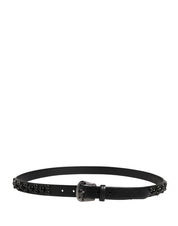 Dolce & Gabbana Black Calf Leather Belt