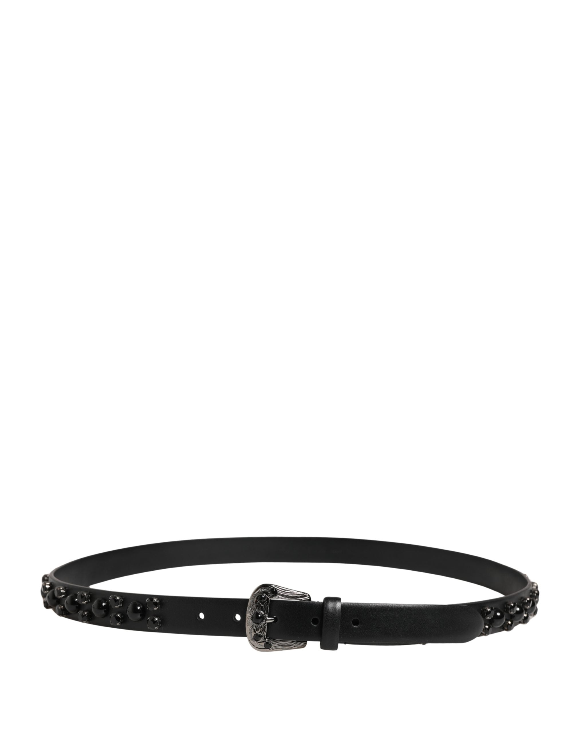 Dolce & Gabbana Black Calf Leather Belt