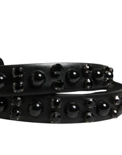 Dolce & Gabbana Black Calf Leather Belt