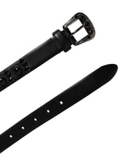 Dolce & Gabbana Black Calf Leather Belt