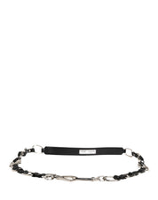 Dolce & Gabbana Black Leather Shoulder Strap