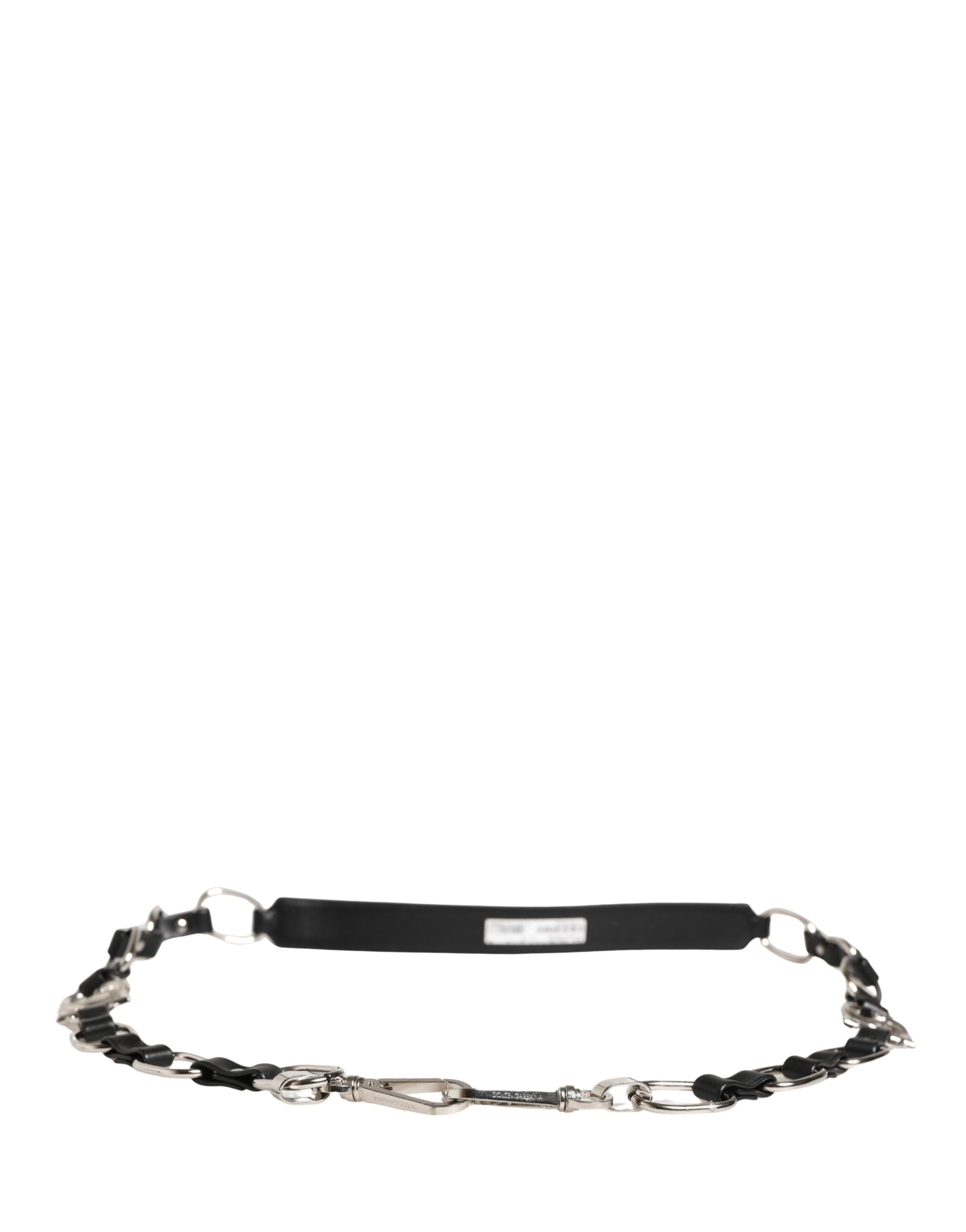 Dolce & Gabbana Black Leather Shoulder Strap