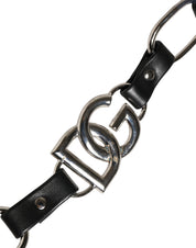 Dolce & Gabbana Black Leather Shoulder Strap