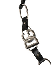 Dolce & Gabbana Black Leather Shoulder Strap