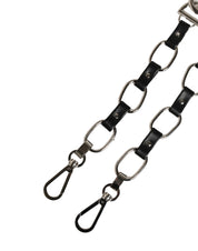 Dolce & Gabbana Black Leather Shoulder Strap
