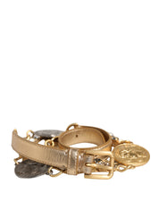 Dolce & Gabbana Gold Brass Waist Belt