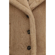 Max Mara Beige Alpaca Vicugna Pacos Cape Jacket