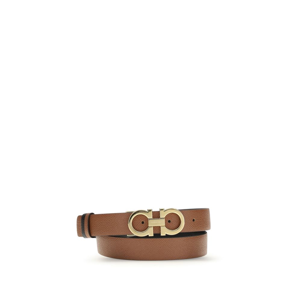 Ferragamo Beige Calf Leather Regular Belt