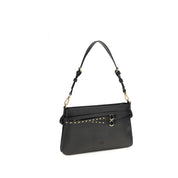 PINKO Black Calf Leather Shoulder Bag