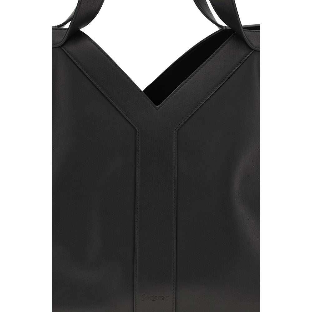 Saint Laurent Black Calf Leather Shoulder Bag