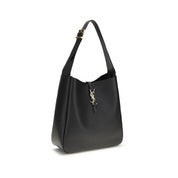 Saint Laurent Black Calf Leather Shoulder Bag