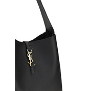 Saint Laurent Black Calf Leather Shoulder Bag