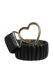 Dolce & Gabbana Black Calf Leather Waist Belt
