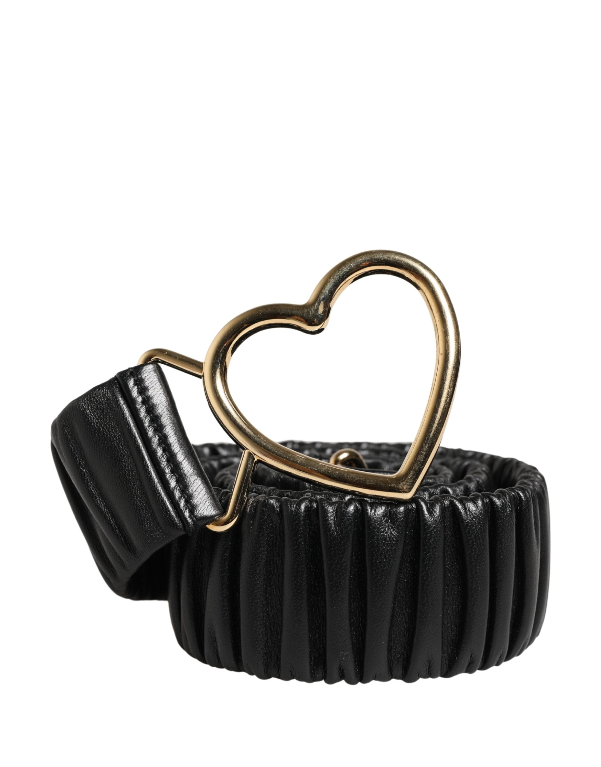Dolce & Gabbana Black Calf Leather Waist Belt