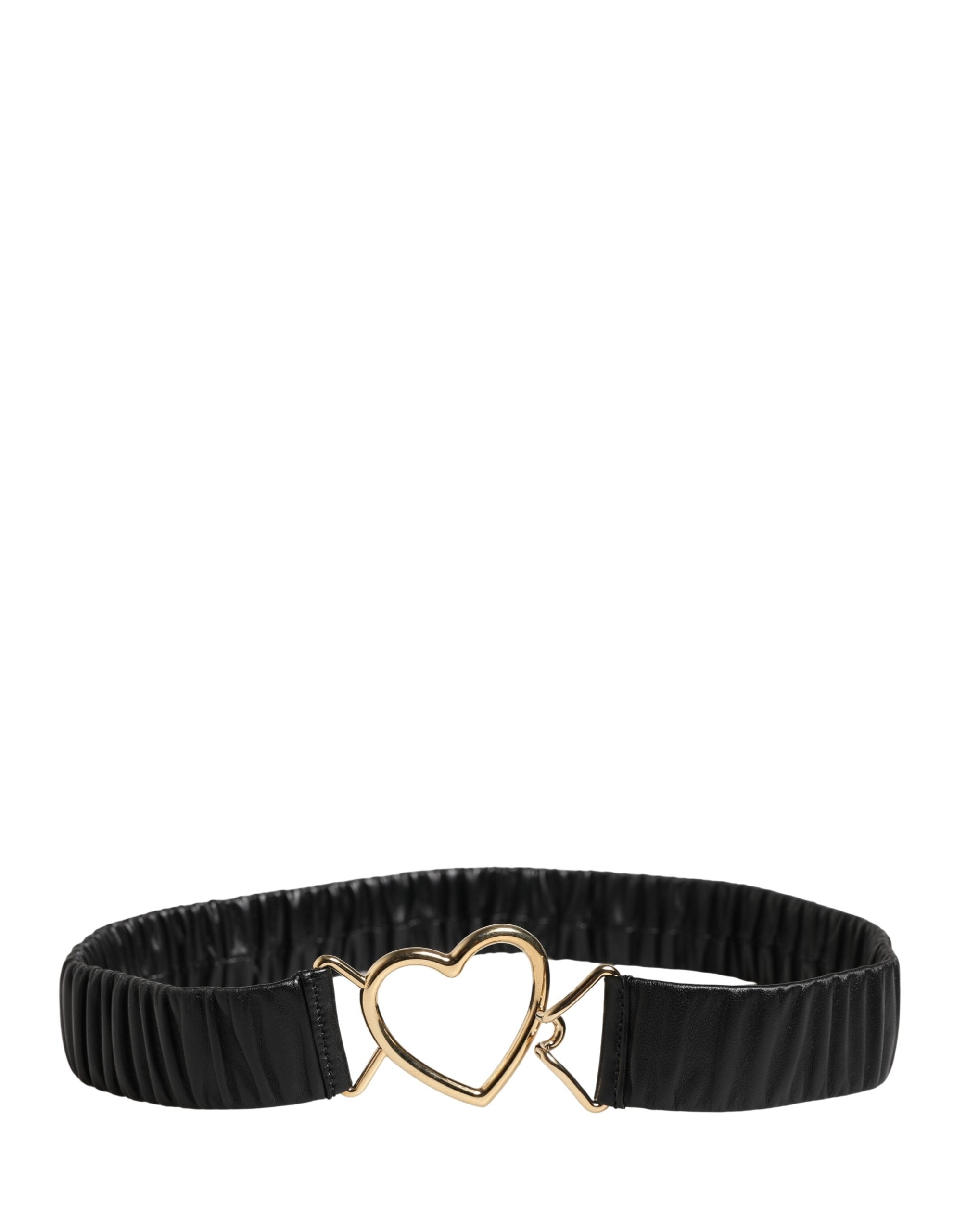 Dolce & Gabbana Black Calf Leather Waist Belt