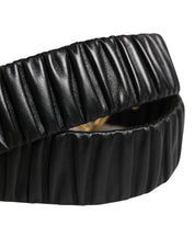 Dolce & Gabbana Black Calf Leather Waist Belt