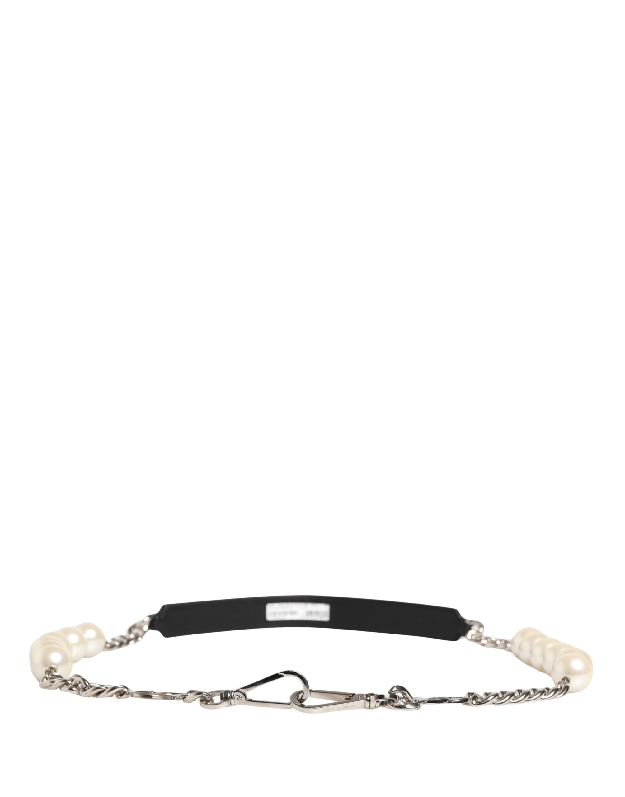 Dolce & Gabbana Black Calf Leather Shoulder Strap