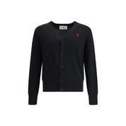 Ami Paris Black Wool Cardigan