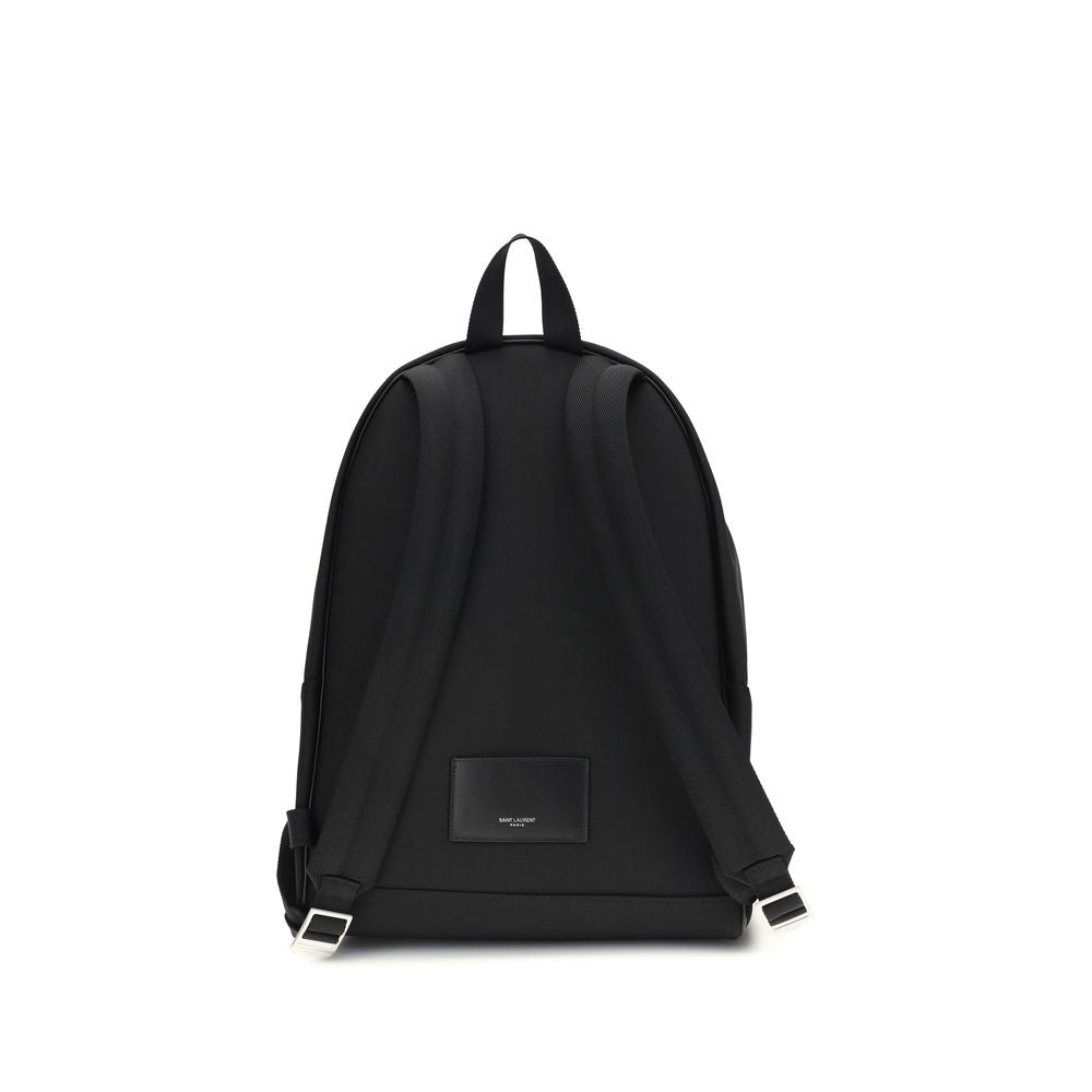 Saint Laurent Black Econyl Regenerated Nylon City Backpack